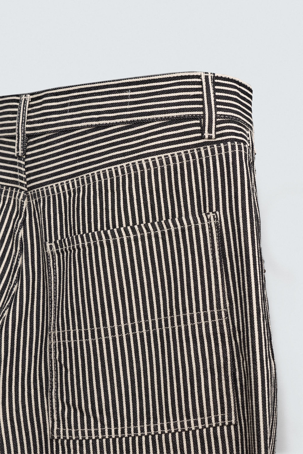 BAGGY FIT STRIPED CARPENTER TROUSERS - Zara фото 10