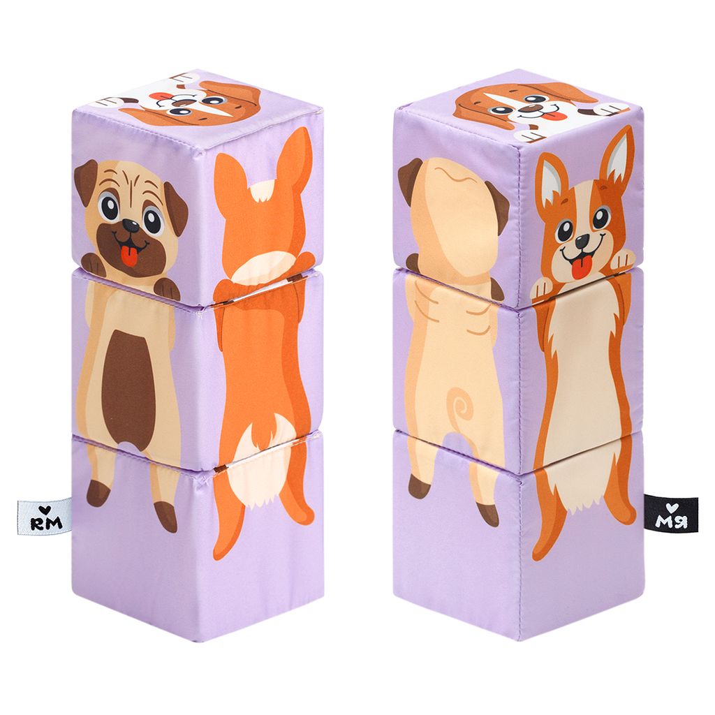 Мяшечки арт.М103 "Кубики "Собачки" /24