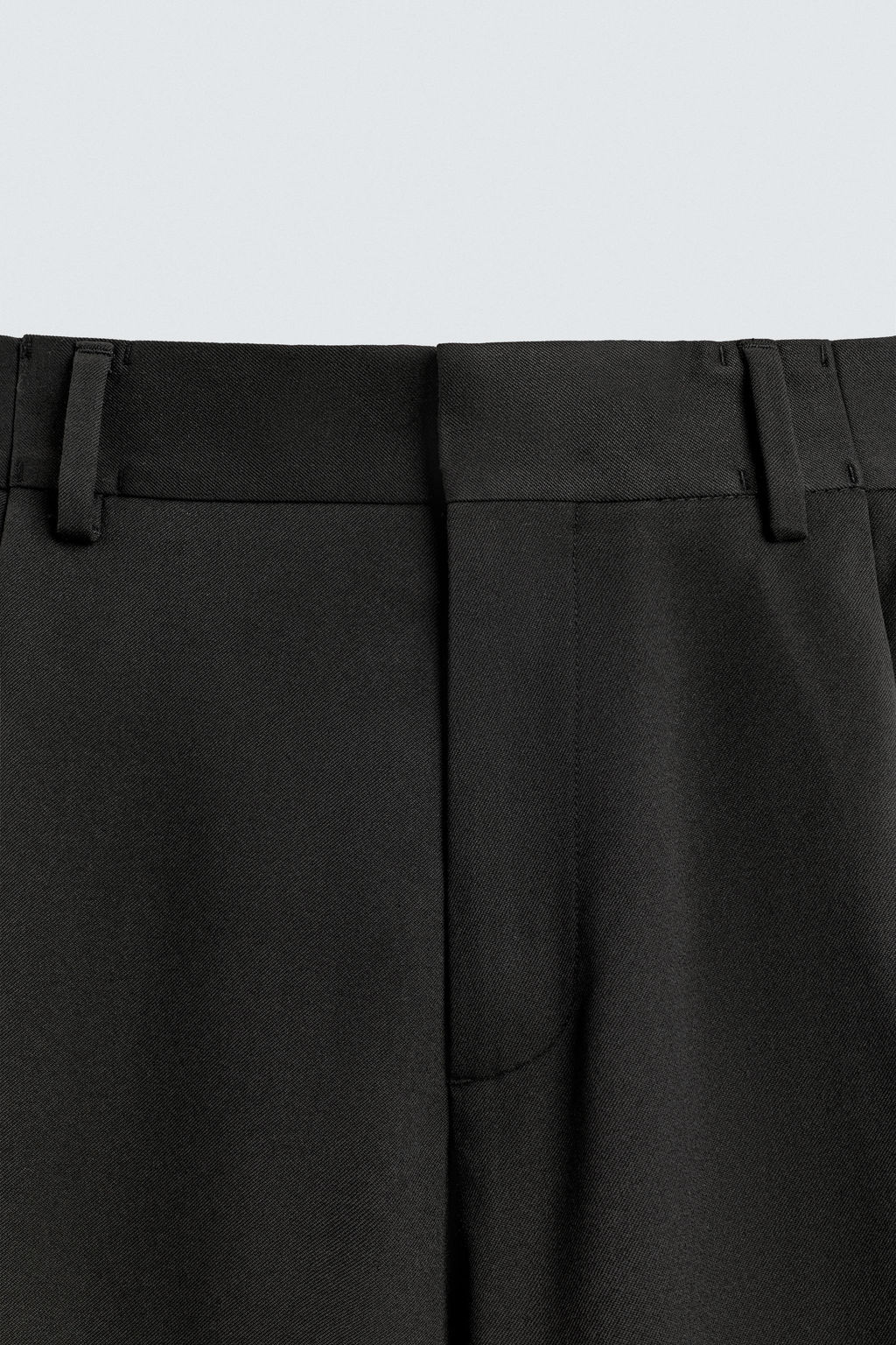 PANTAL?N WIDE FIT PLIEGUES / Negro - Zara фото 9