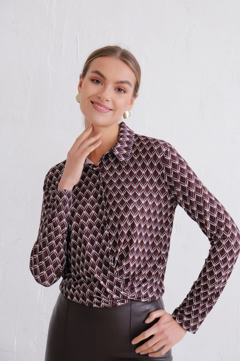 11493 Рубашка с принтом - Martichelli фото 9