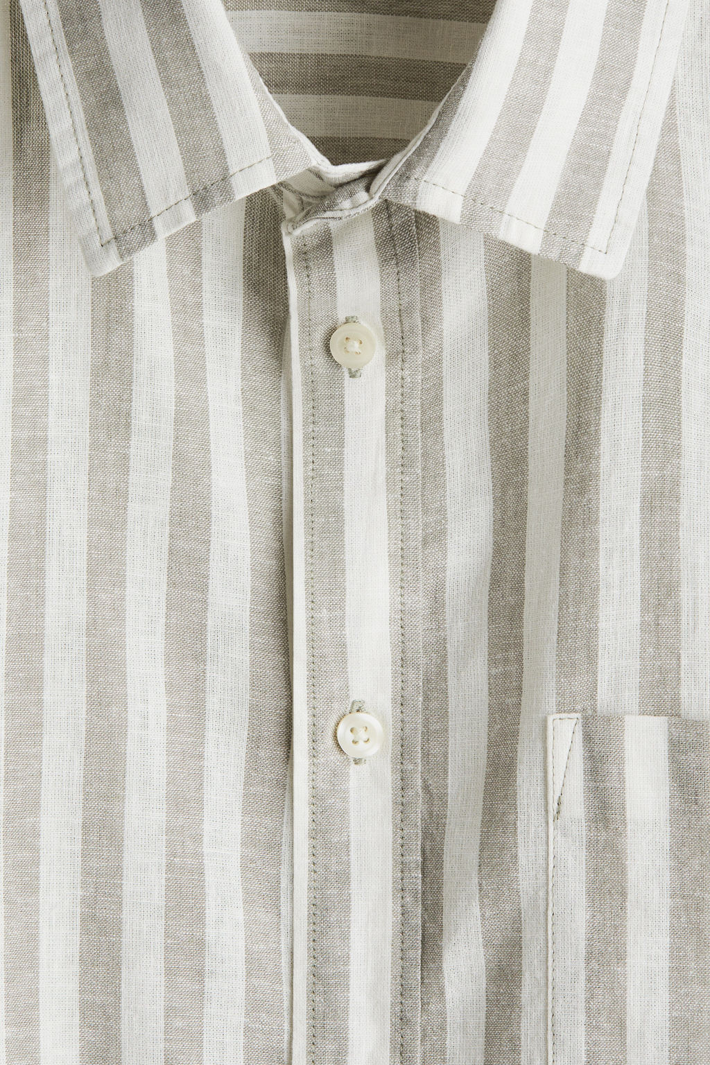 Camisa en mezcla de lino Regular Fit - H&m фото 12