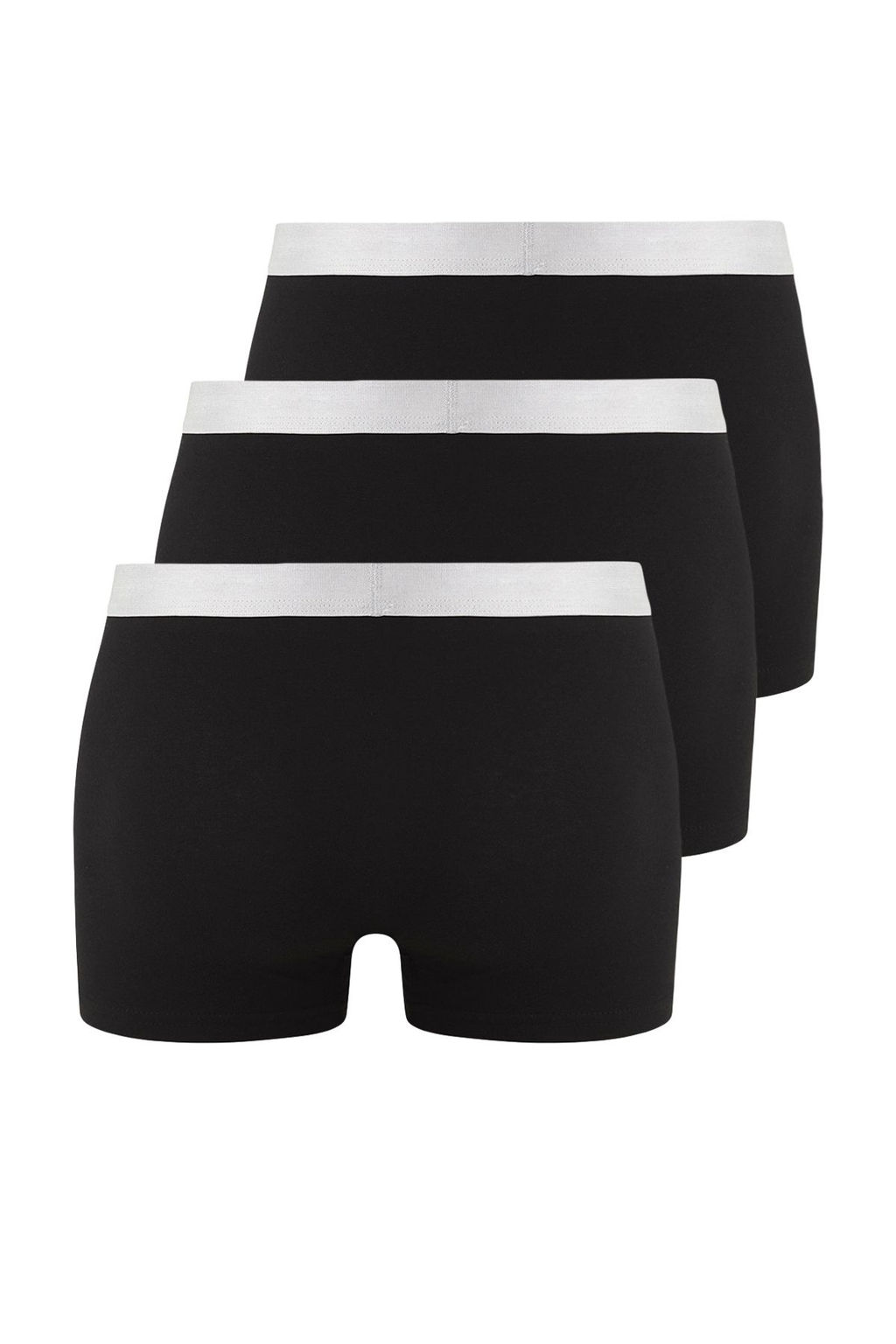 TRENDYOL MAN Siyah 3lu Paket Gumus Rengi Lastik Detayl? Pamuklu Boxer TMNSS25BX00010 - Trendyolmilla фото 3