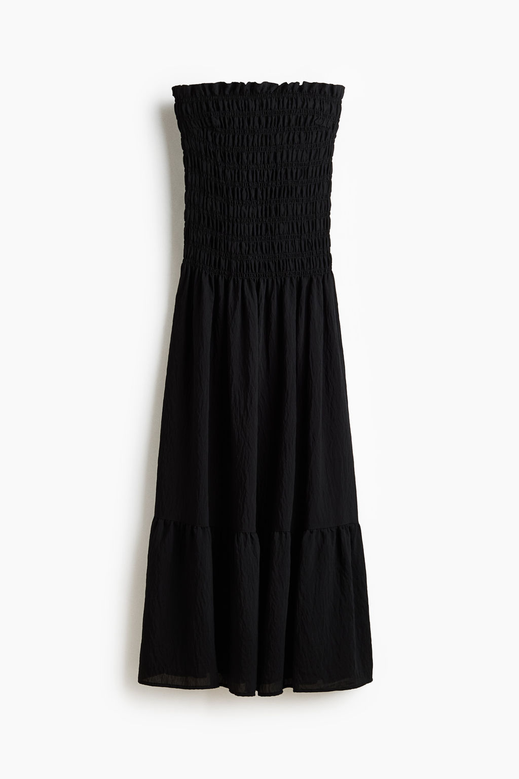 Vestido bandeau con cuerpo nido de abeja - H&m фото 10