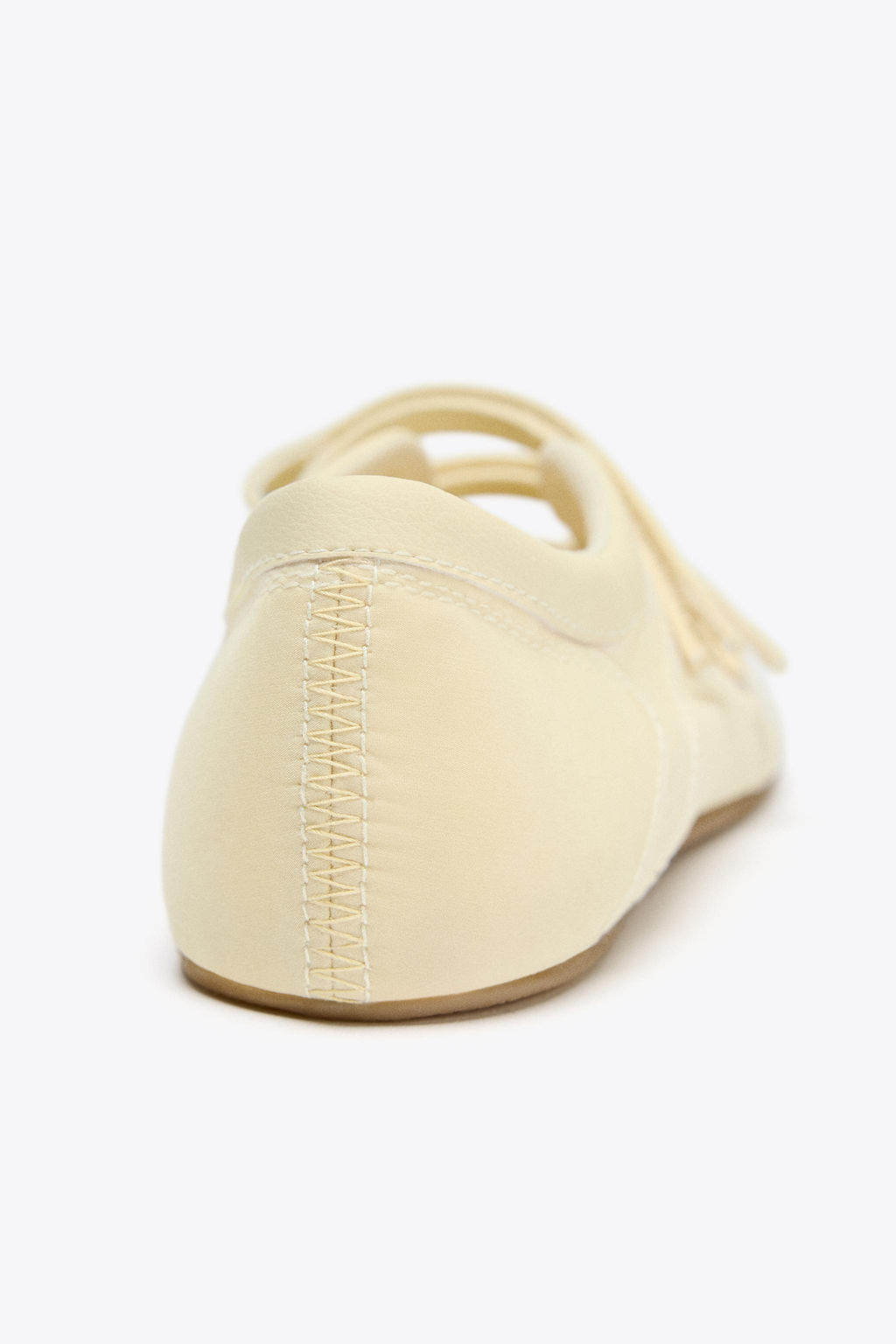 SATIN-EFFECT TOPSTITCHED BALLET FLATS - Zara фото 15