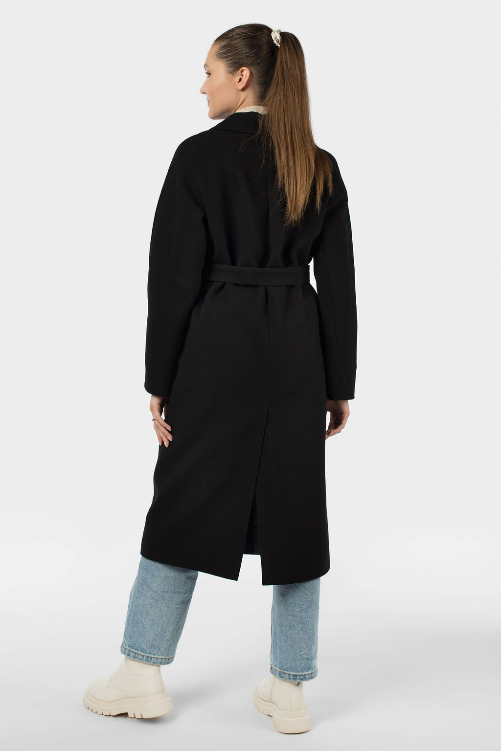 Пальто женское демисезонное (пояс) - El podio фото 5