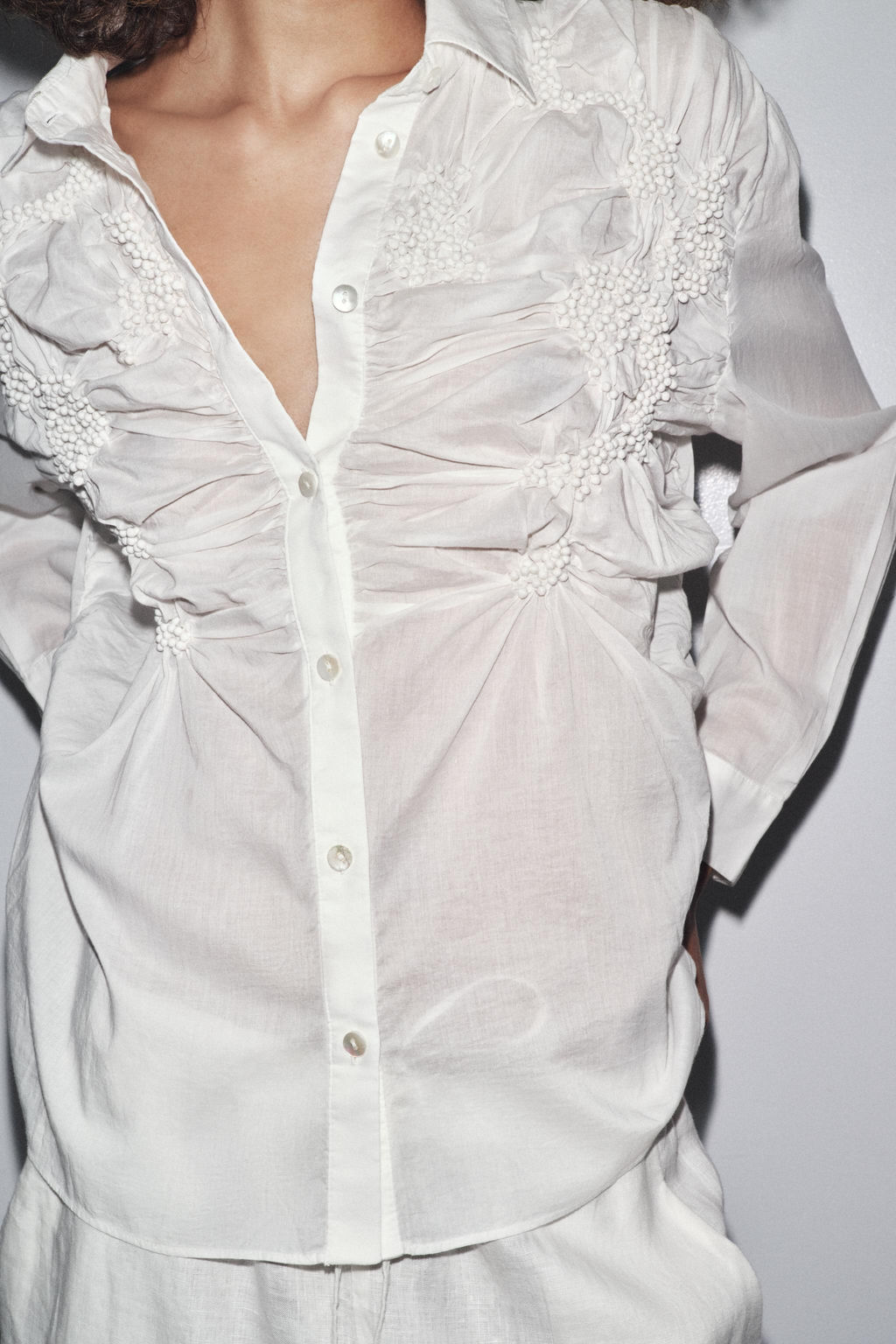 EMBROIDERED SHIRT ZW COLLECTION - Zara фото 2