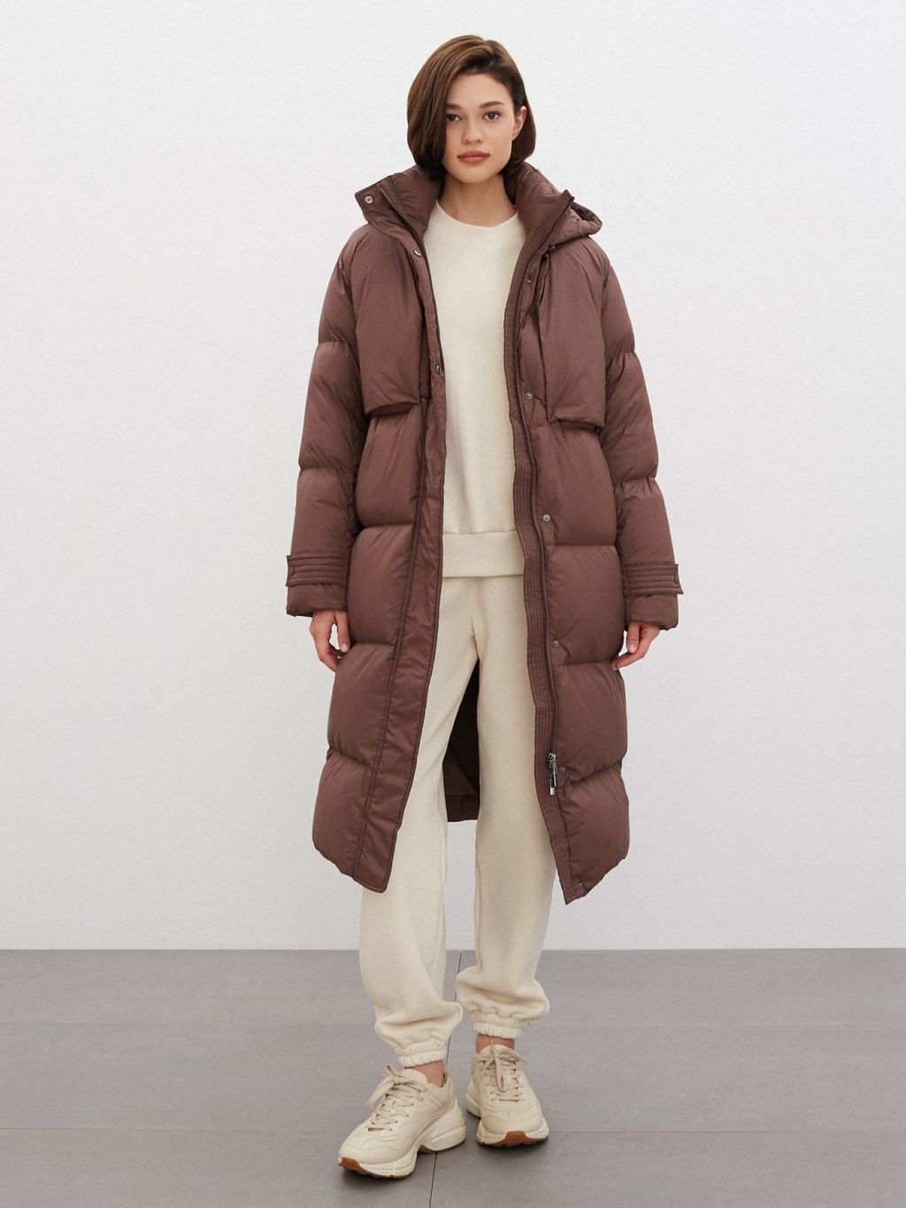 Conso/WDL 220543 - coffee Пуховое Пальто  фото 6