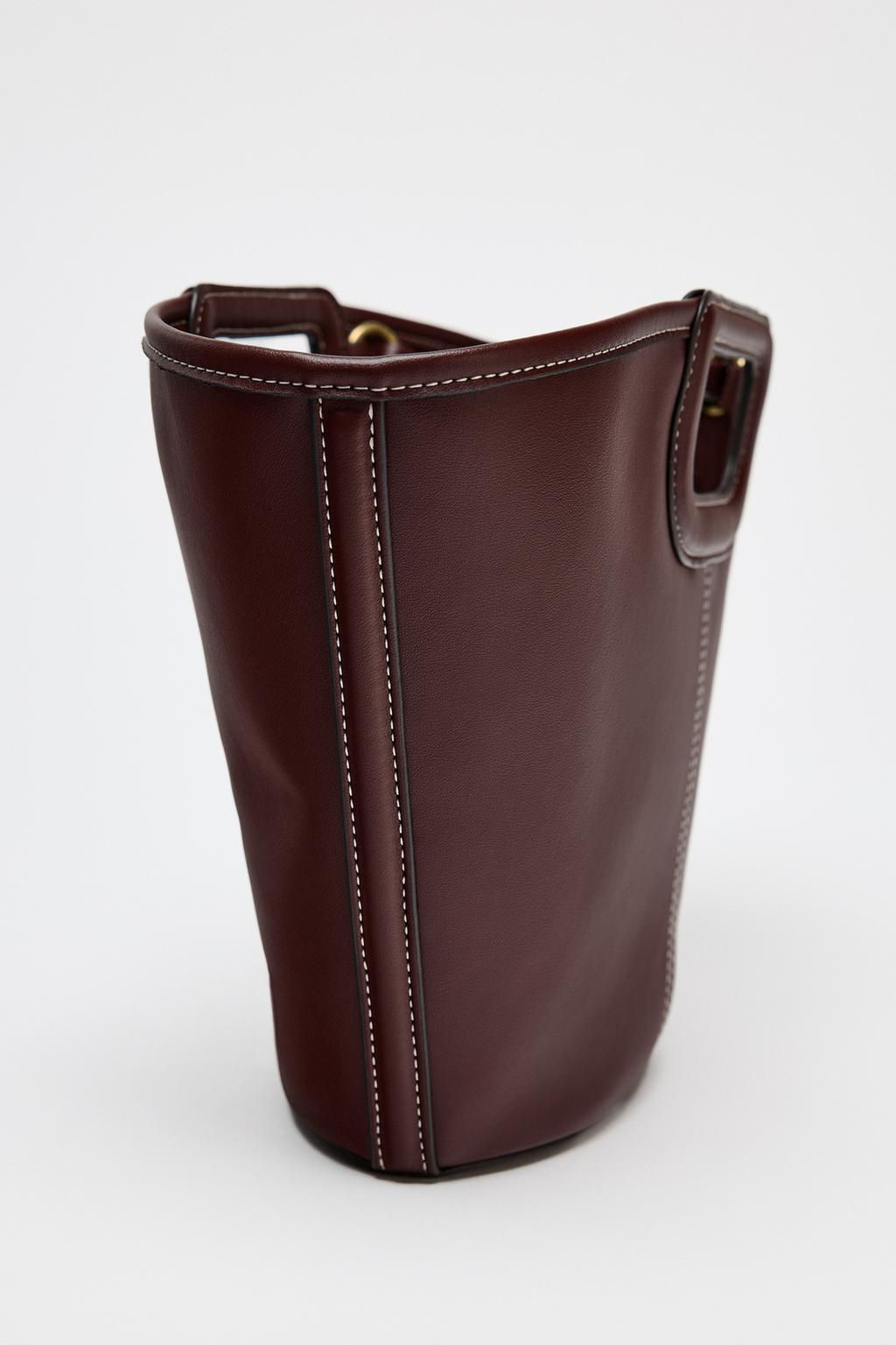 TOPSTITCHED TOTE BAG - Zara фото 4