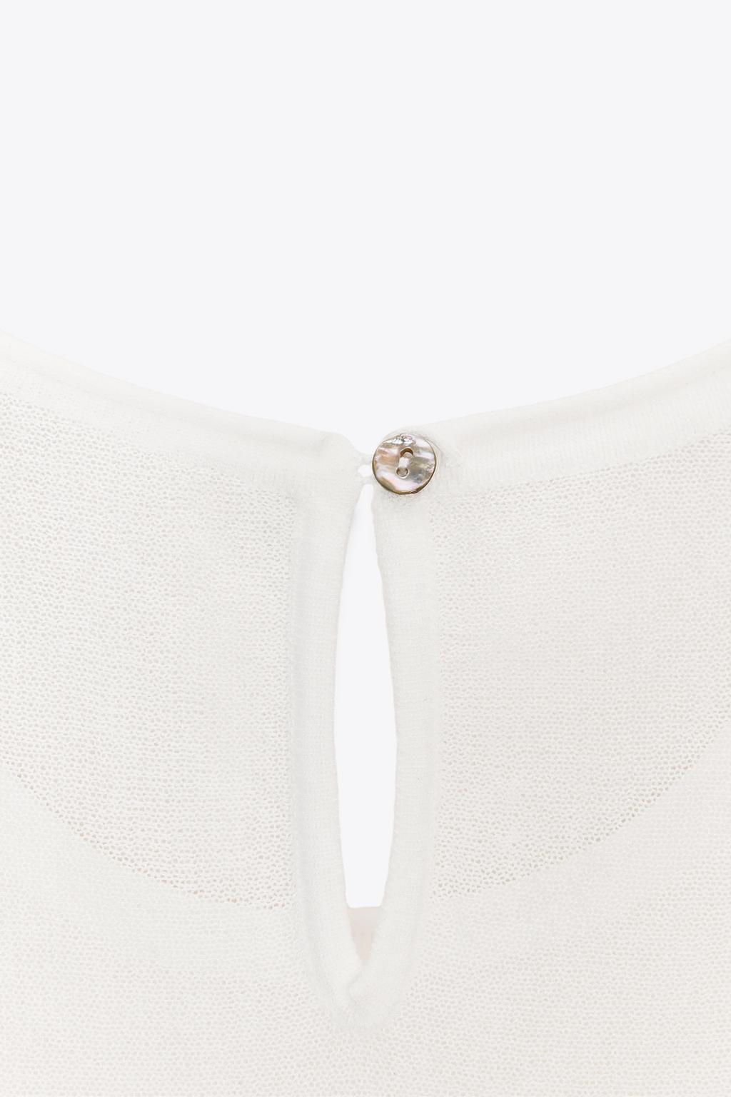 FINE KNIT SHORT PANEL DRESS - Zara фото 7