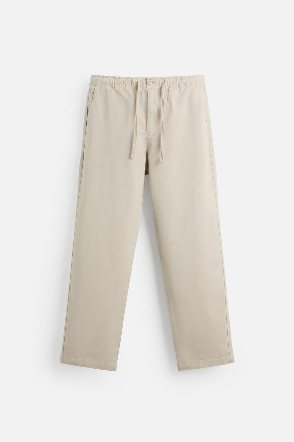 REGULAR FIT JOGGER WAIST TROUSERS - Zara фото 27