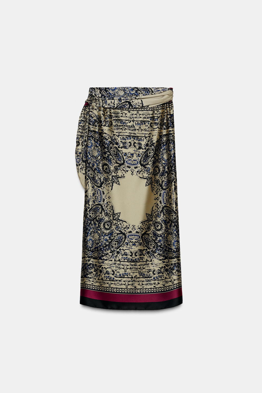 ZW COLLECTION PAISLEY SARONG SKIRT - Zara фото 6