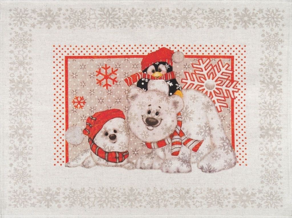 Комплект полотенец 20С189-ШР+К/пр/фкор из 3 шт 46*60 "Север-3" рис. 338