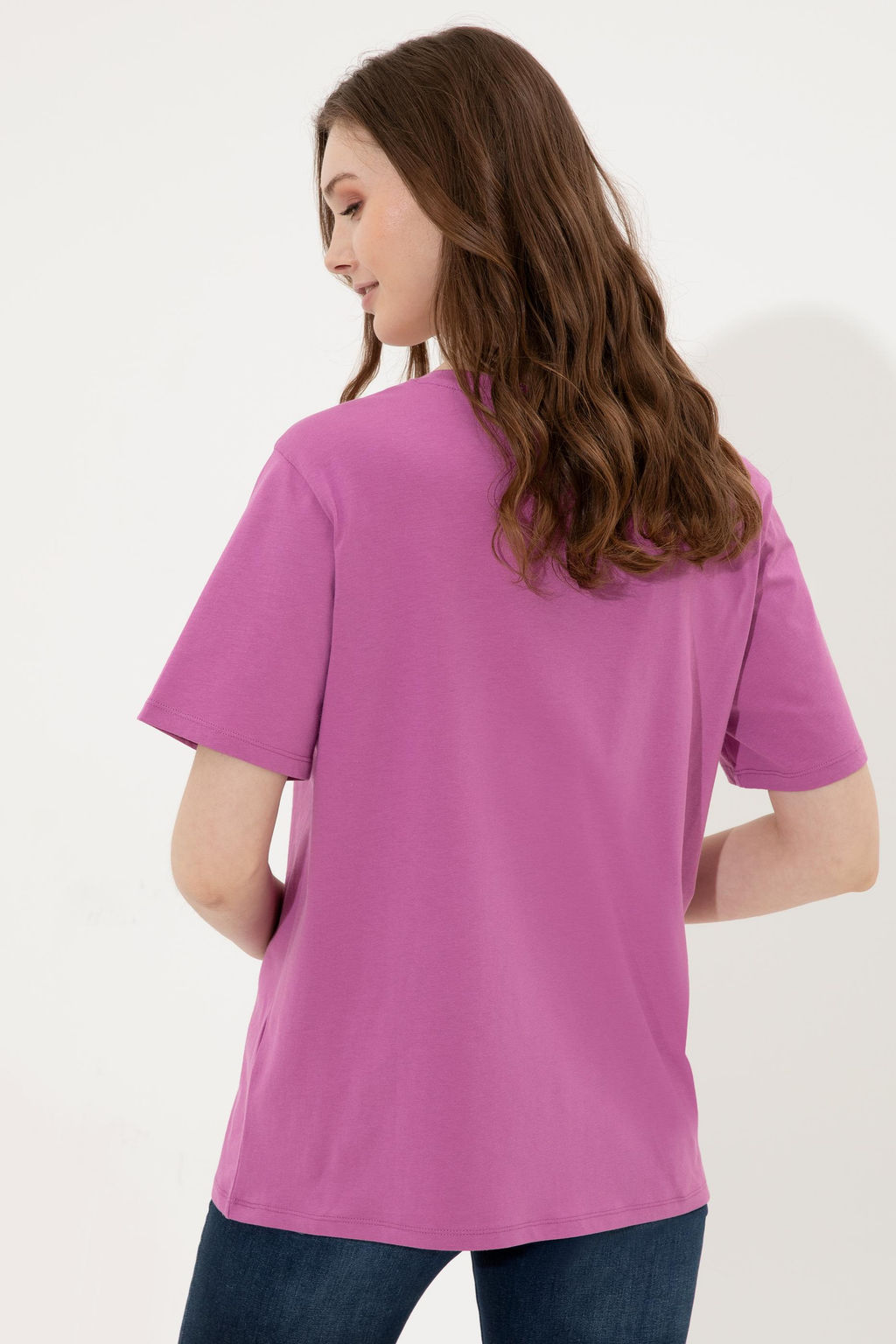 Kad_n Menek_e Bisiklet Yaka Ti__rt