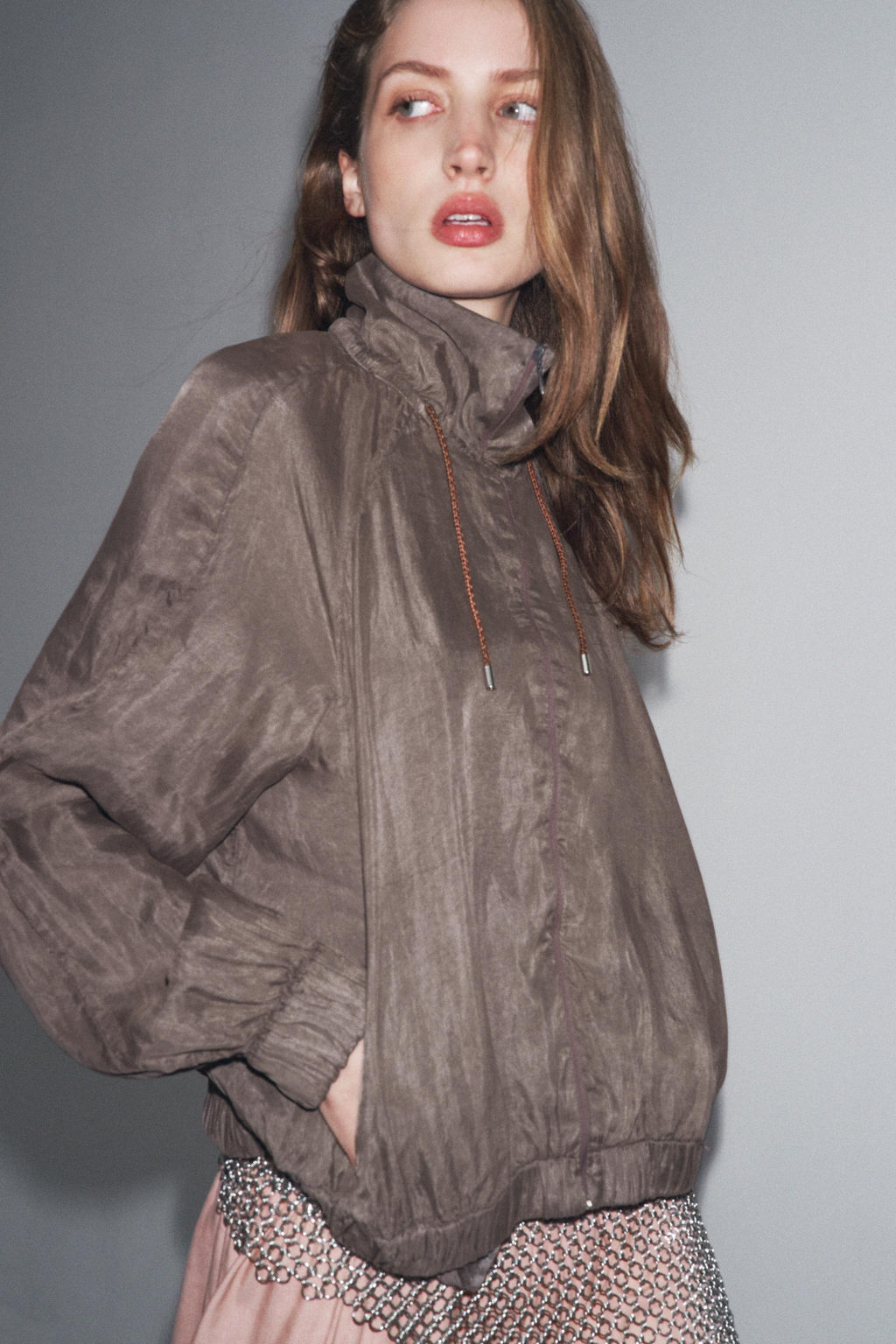 ZW COLLECTION FLOWY BOMBER JACKET - Zara фото 5