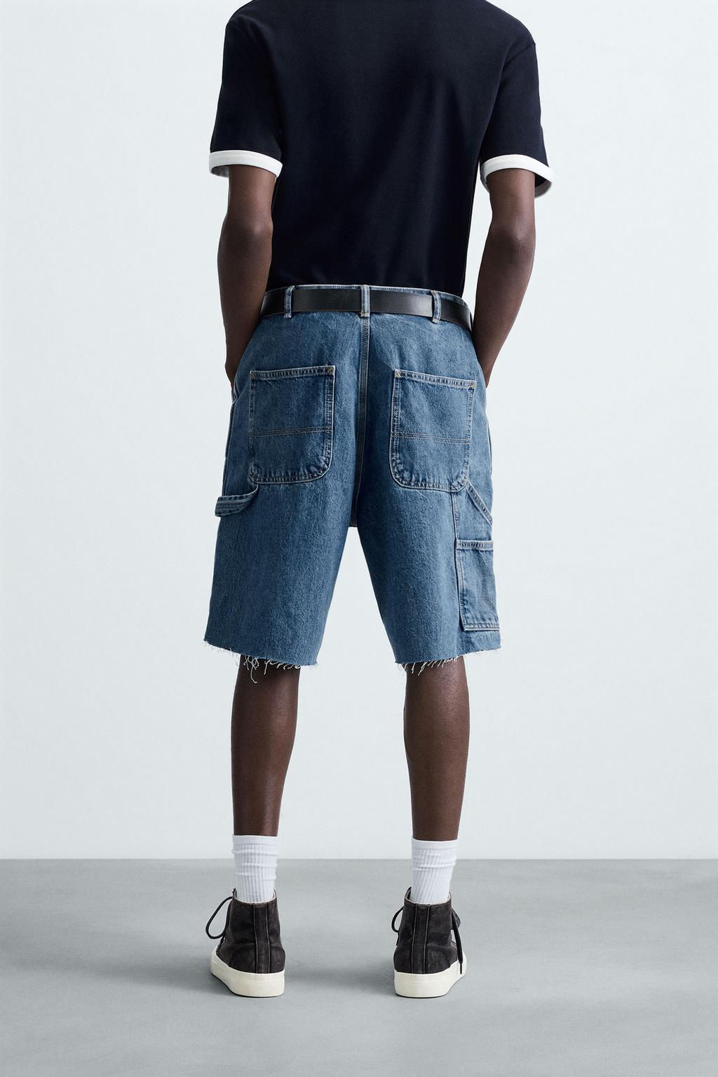CARPENTER POCKET DENIM BERMUDA SHORTS - Zara фото 21