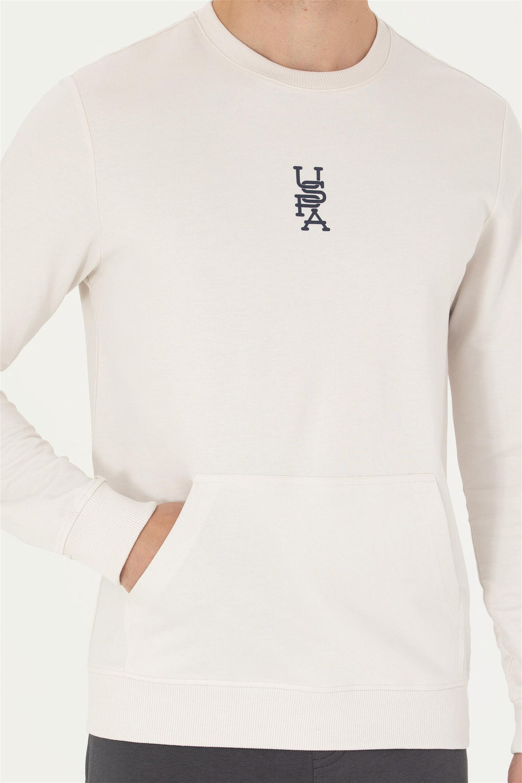U. S. Polo Assn Мужской свитшот с круглым вырезом Stone - U.s. polo assn фото 6