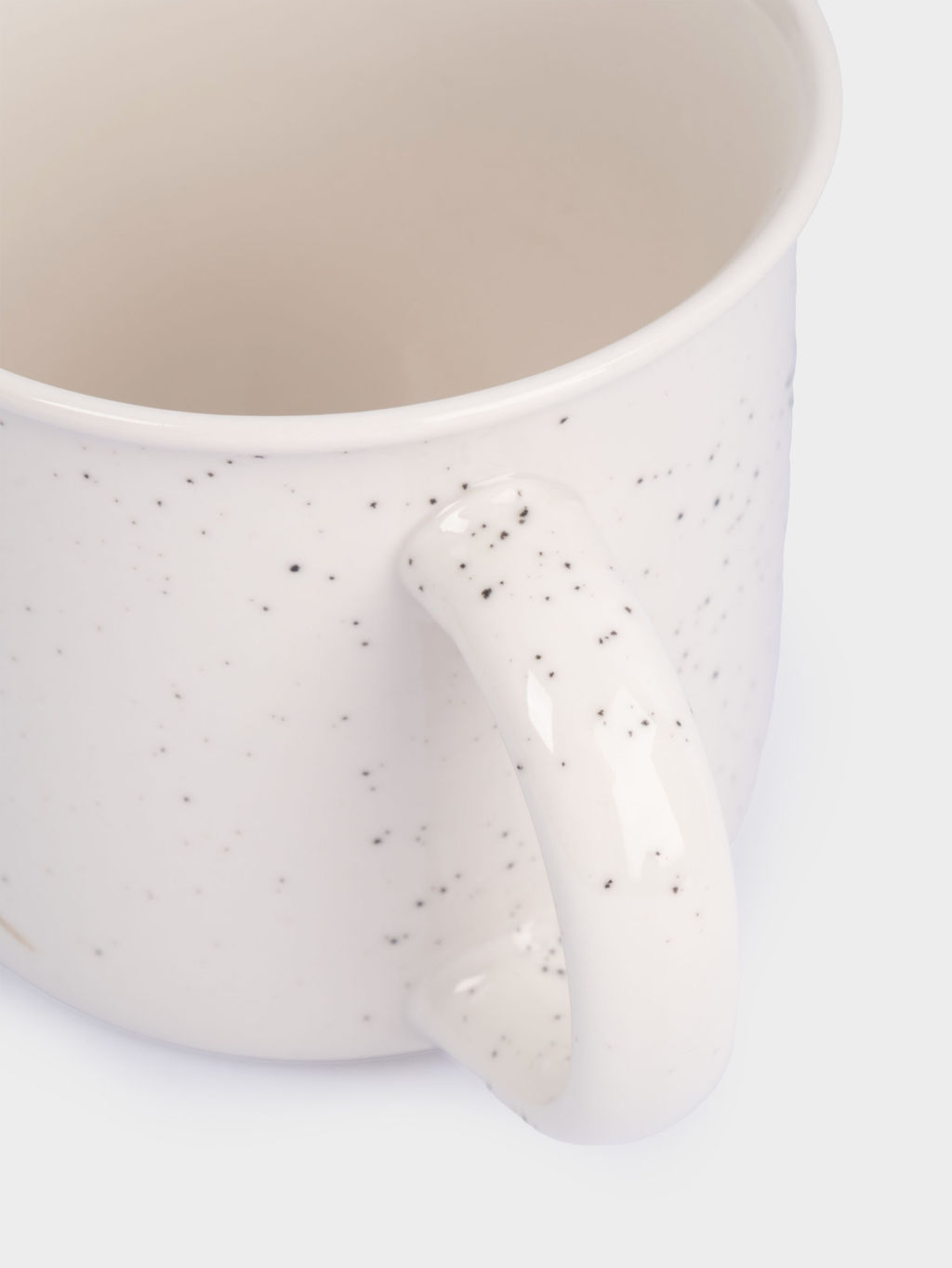 Кружка, 370 мл, фарфор N, белая, в крапинку, Розмарин, Herbarium new - Anna lafarg фото 4