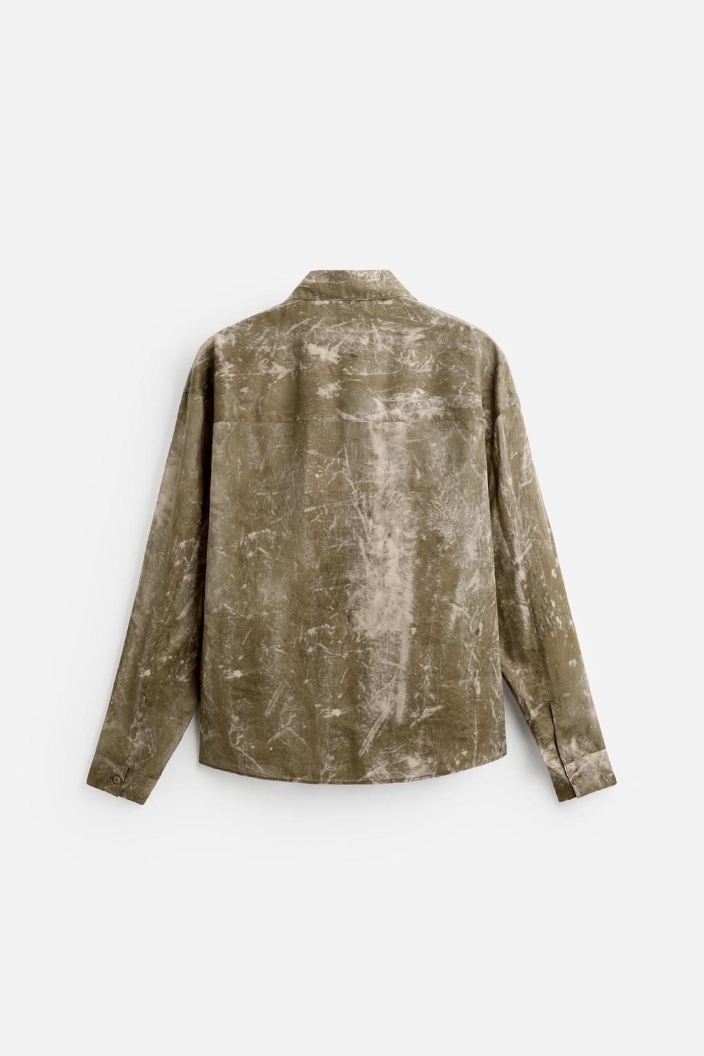 TIE-DYE FLOWING SHIRT - Zara фото 8