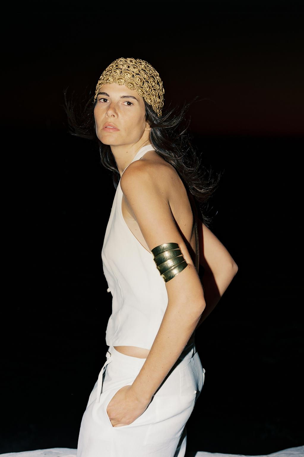 HALTER WAISTCOAT TOP LINEN BLEND - Zara фото 13