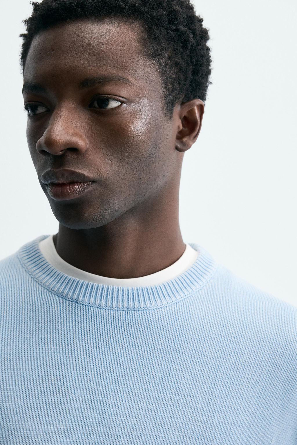 JERSEY ESTRUCTURA LAVADA ALGOD?N / Celeste lavado