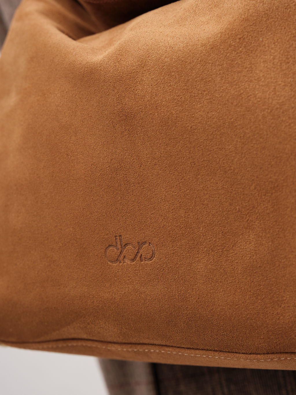 Замшевая сумка Andrea DBR 31374 светло-коричневый  фото 8