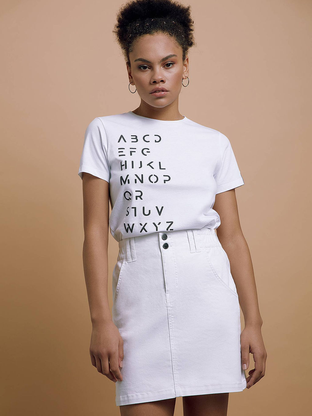 CONTE Футболка из хлопка Alphabet LD 1660 white