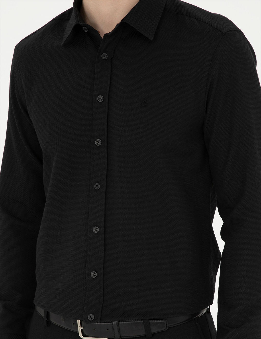 Siyah Slim Fit Arm_rl_ Uzun Kollu G_mlek - Pierre cardin фото 6