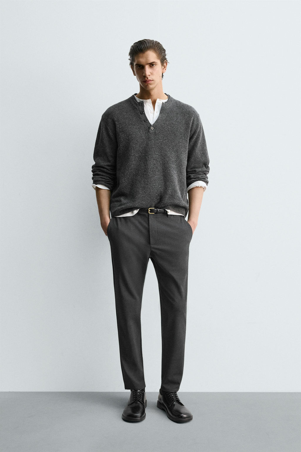 SLIM FIT COMFORT TROUSERS - Zara фото 26