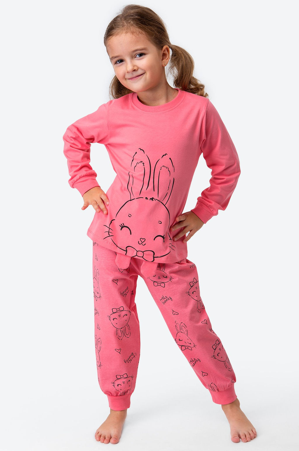 Хлопковая пижама для девочки Bonito  фото 2