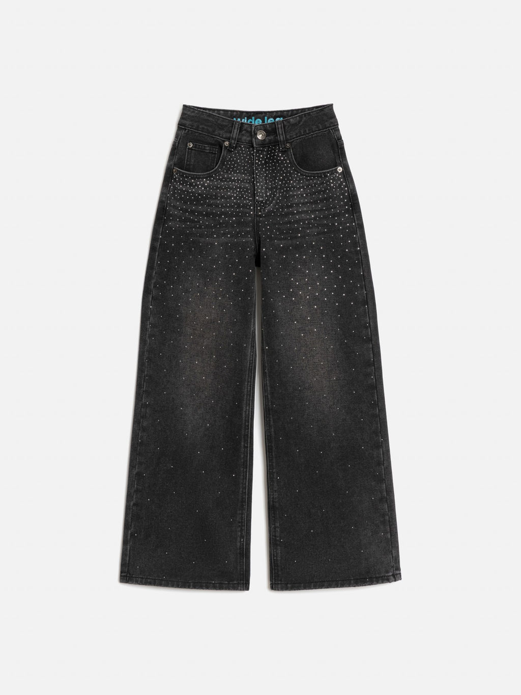 ACOOLA / Брюки джинсовые детские для девочек Poka темно-серый  фото 3