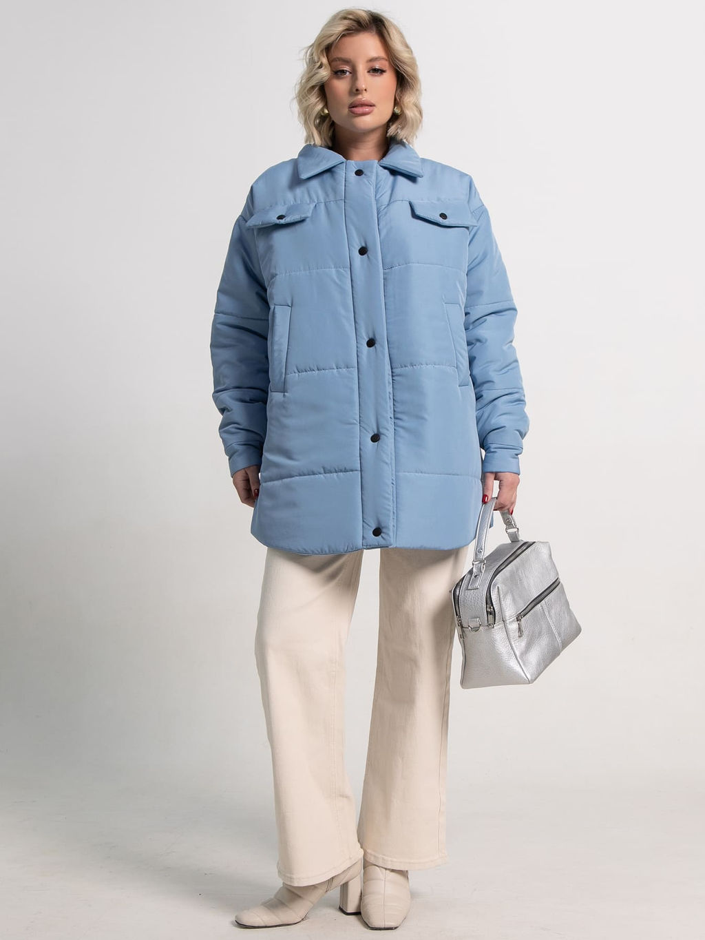 Куртка демисезонная Асель (голубая) Б15317-39М