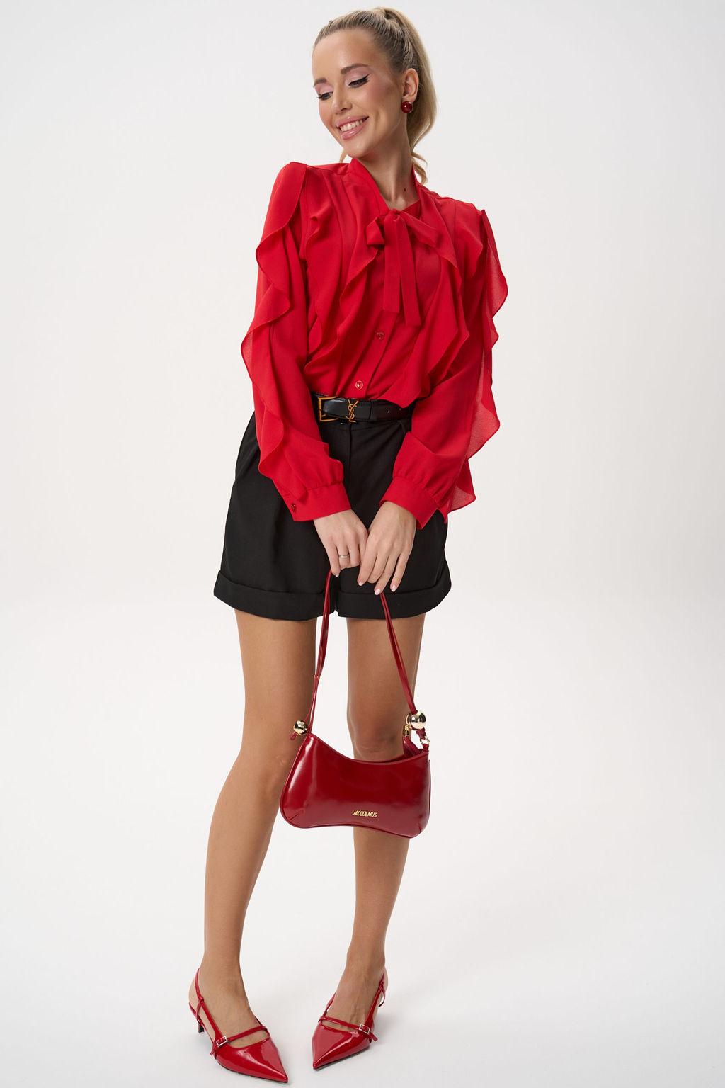 Рубашка Кристл (красный) - Эльза фото 27