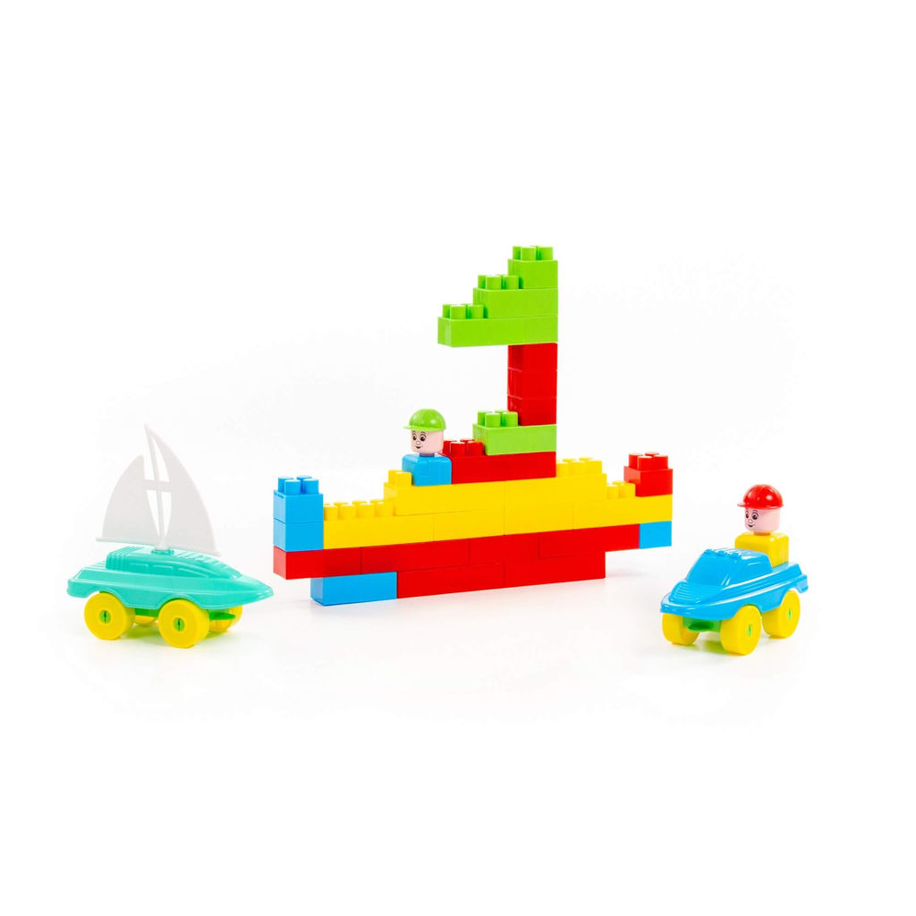 Конструктор Строитель (287 элементов) (в пакете) - Полесье фото 3