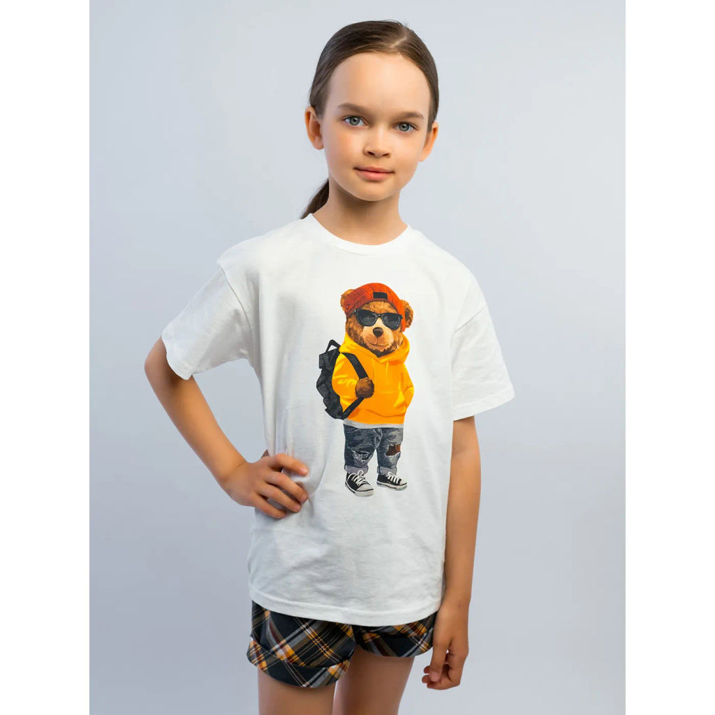 Комплект футболка кулирка, шорты футер 2х нитка петля 7011900102 - Youlala фото 11