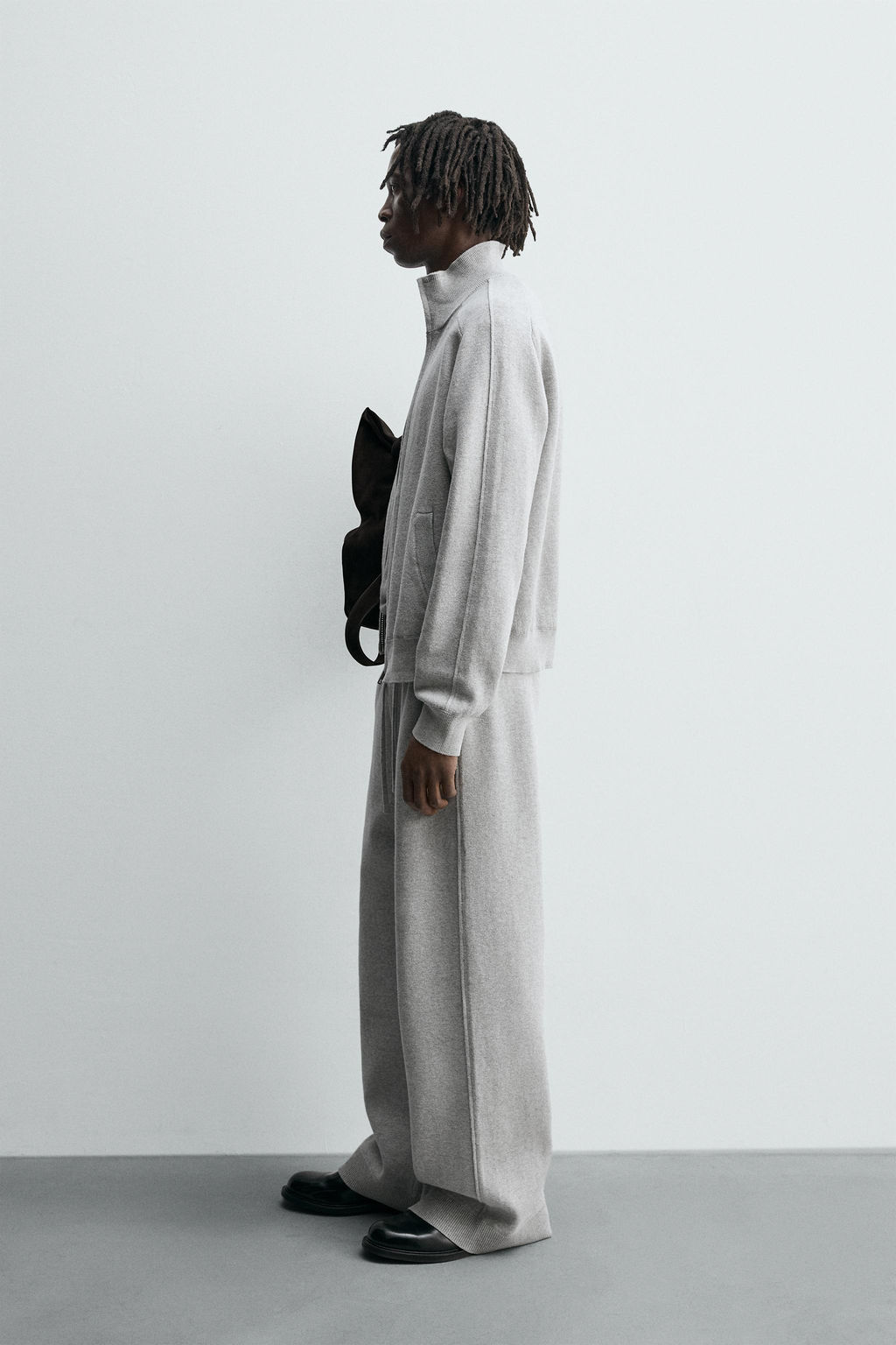 KNITTED WIDE-LEG TROUSERS - Zara фото 4