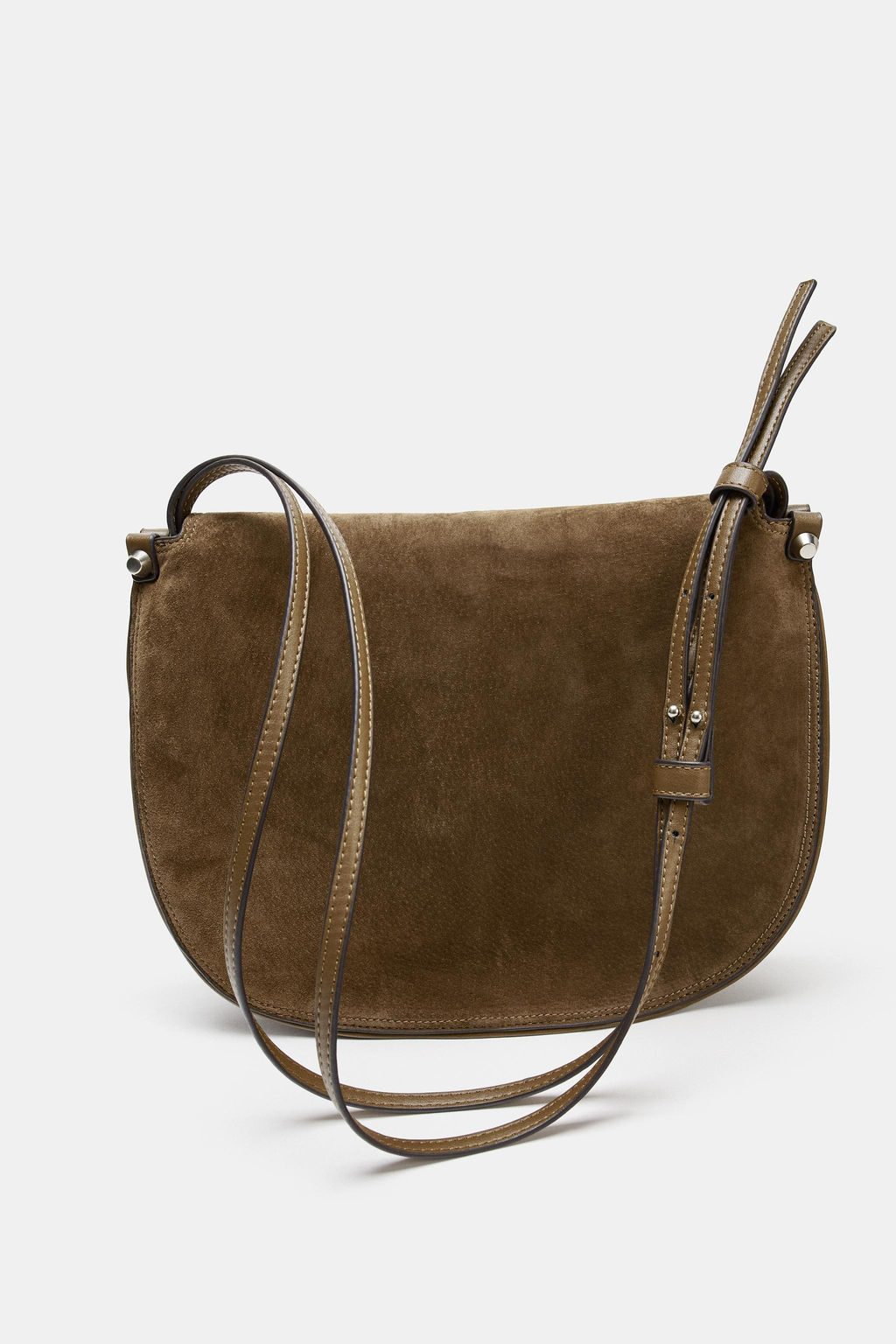 LEATHER FLAP HANDBAG