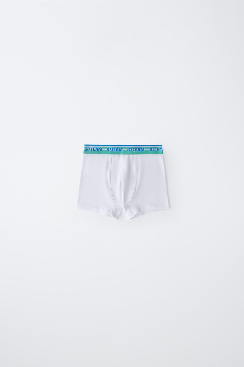 6-14 A?OS/ PACK TRES B?XER TEXTO / Blanco - Zara фото 3