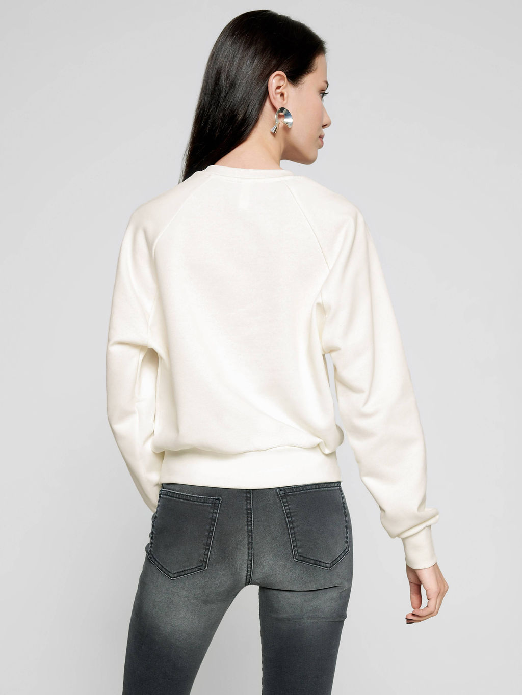 CONTE Белый свитшот из ультрамягкого хлопка LD 1106 off-white