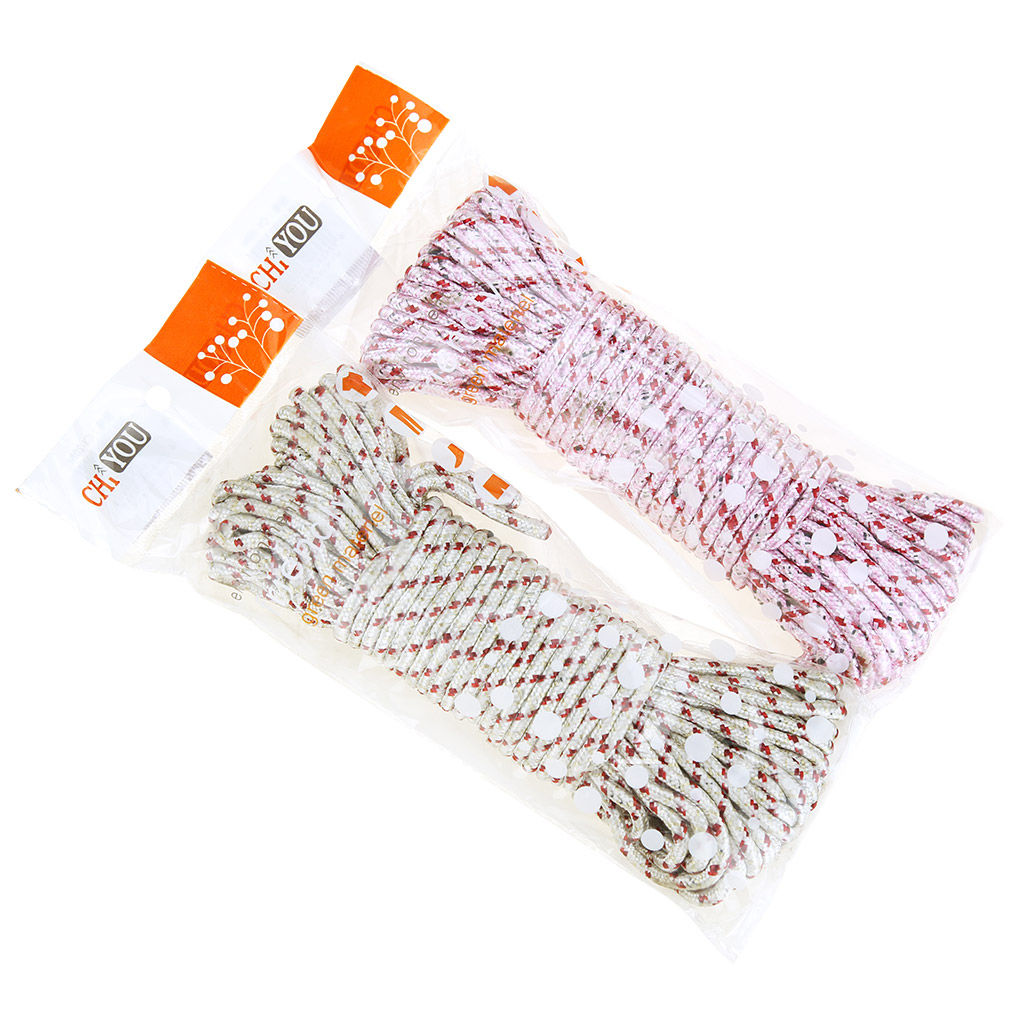 Шнур бытовой плетенный 20м д5мм, ПВХ, цвета микс, в п/эт пакете (Китай) - Домашняя Мода фото 3