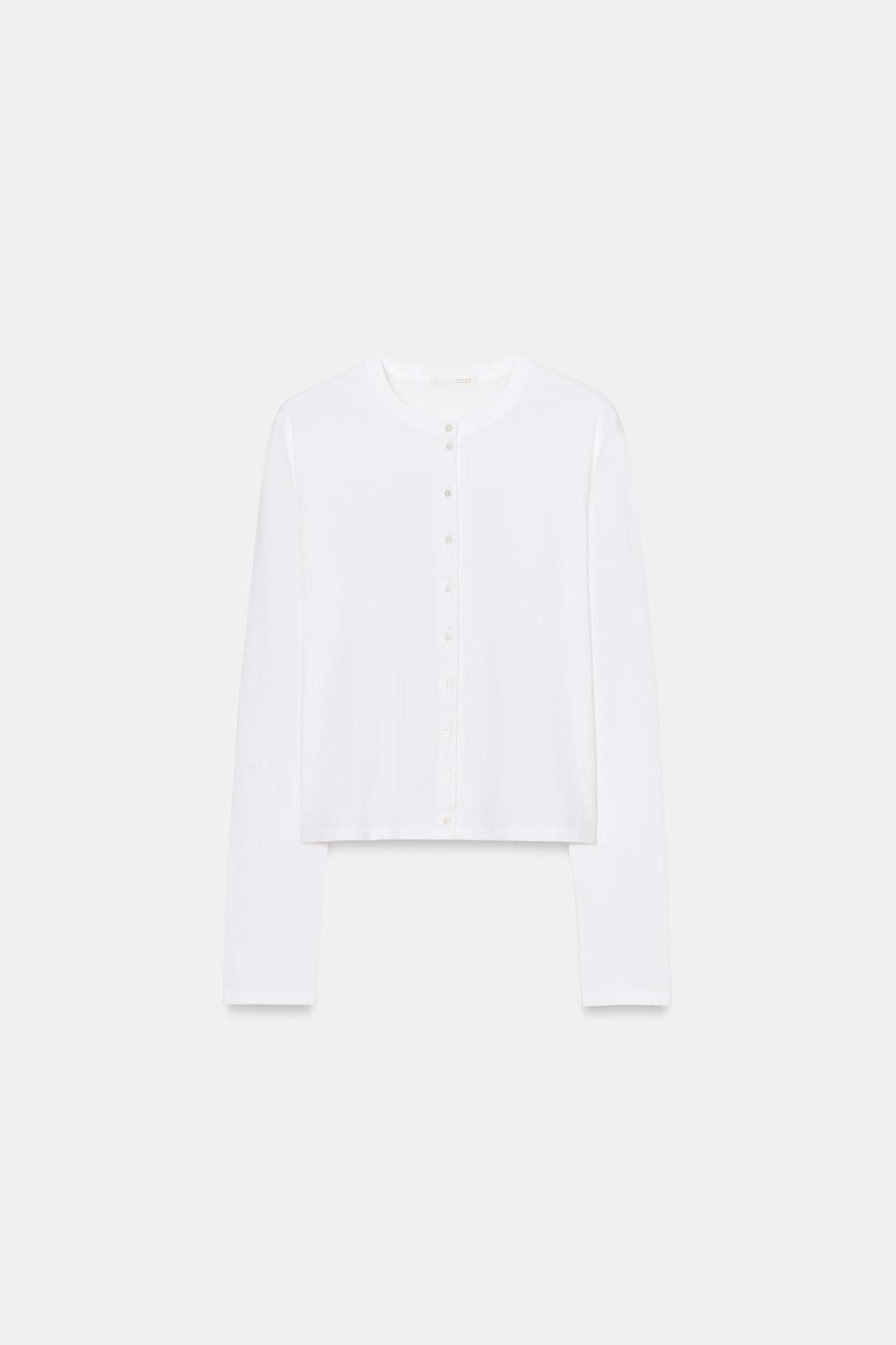 100% COTTON BUTTON-UP T-SHIRT - Zara фото 14