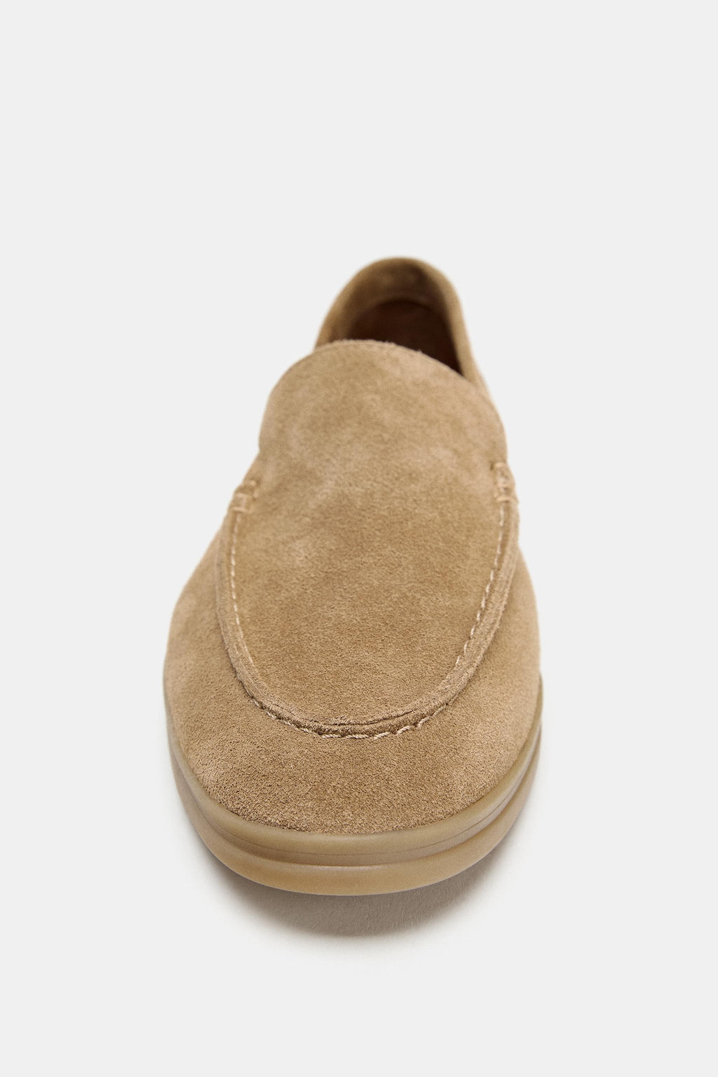 FLAT SPLIT SUEDE LOAFERS - Zara фото 6