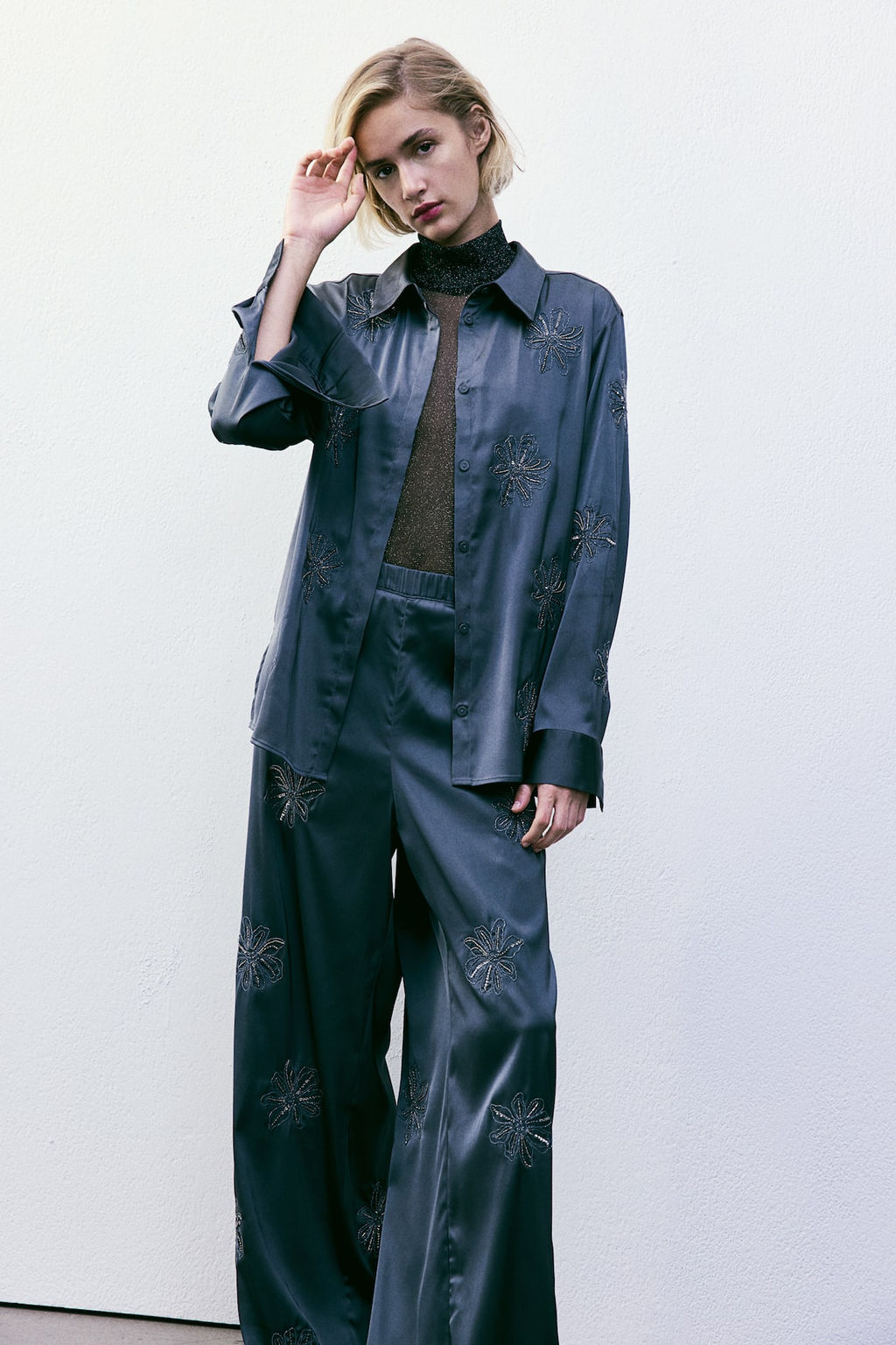 Pantalon bordado - H&m фото 2