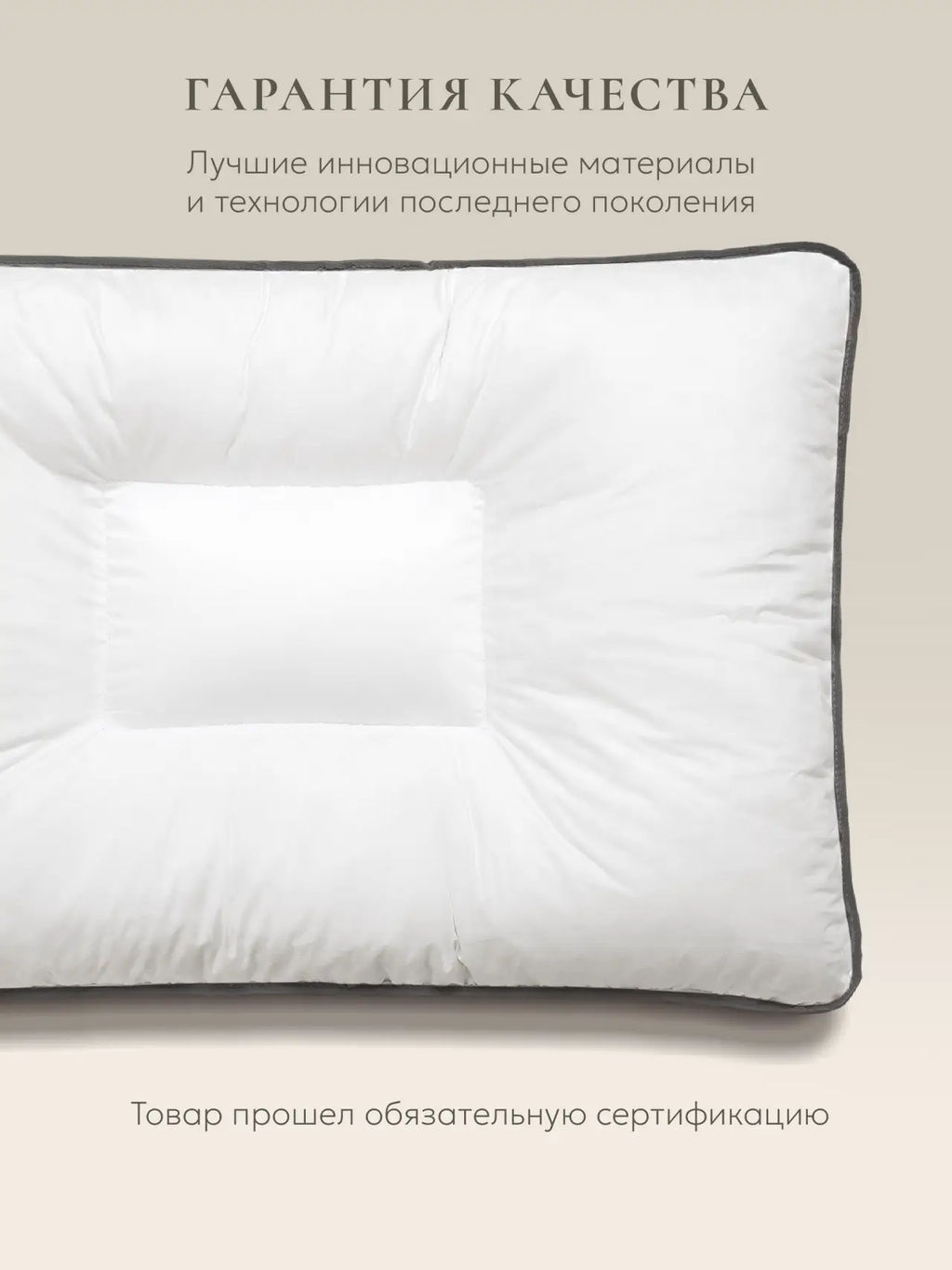 Подушка "QUADRO 3D" с лузгой гречихи, 50х70, ЕС-4165