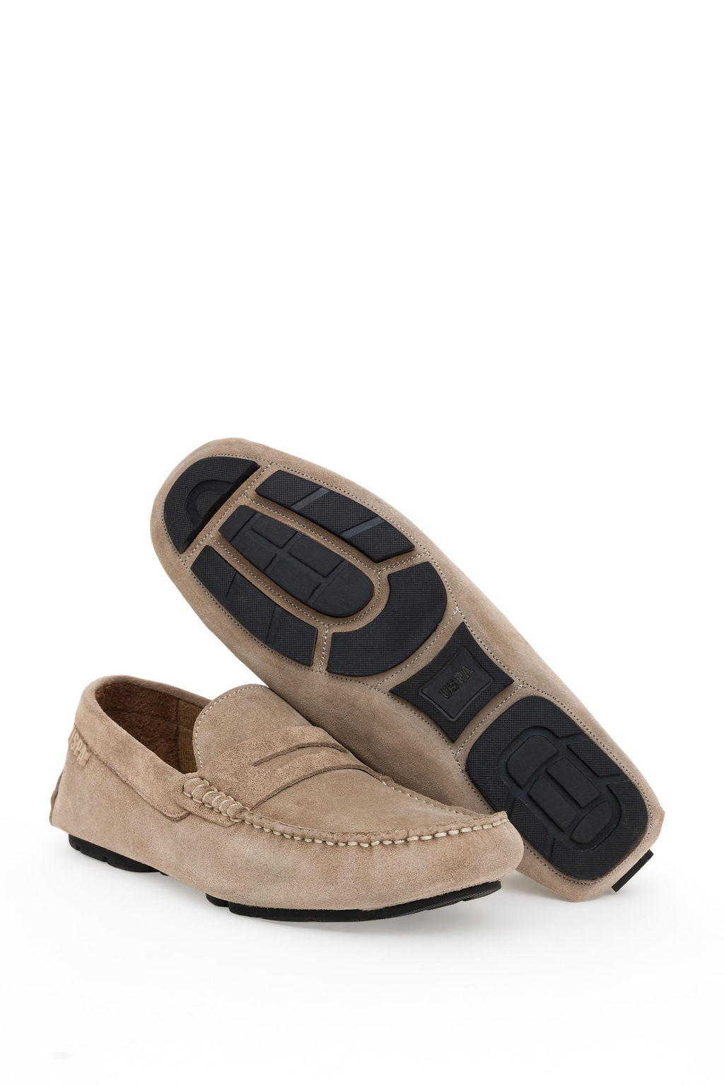 U. S. Polo Assn Мужские бежевые лоферы - U.s. polo assn фото 14