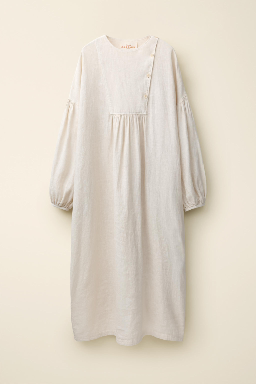 VESTIDO LINO 100% CREATED BY CARAMEL LONDON X ZARA / Crudo фото 4