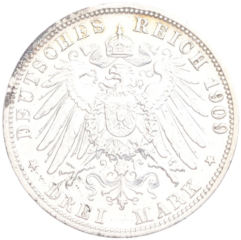 3 марки 1909 года G Германия (Баден)