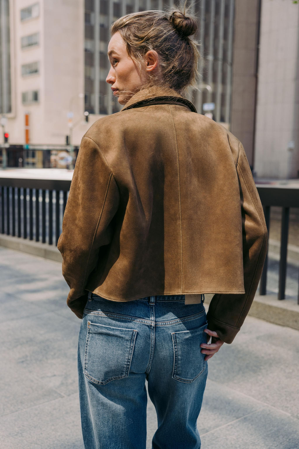 FAUX SUEDE JACKET - Zara фото 11