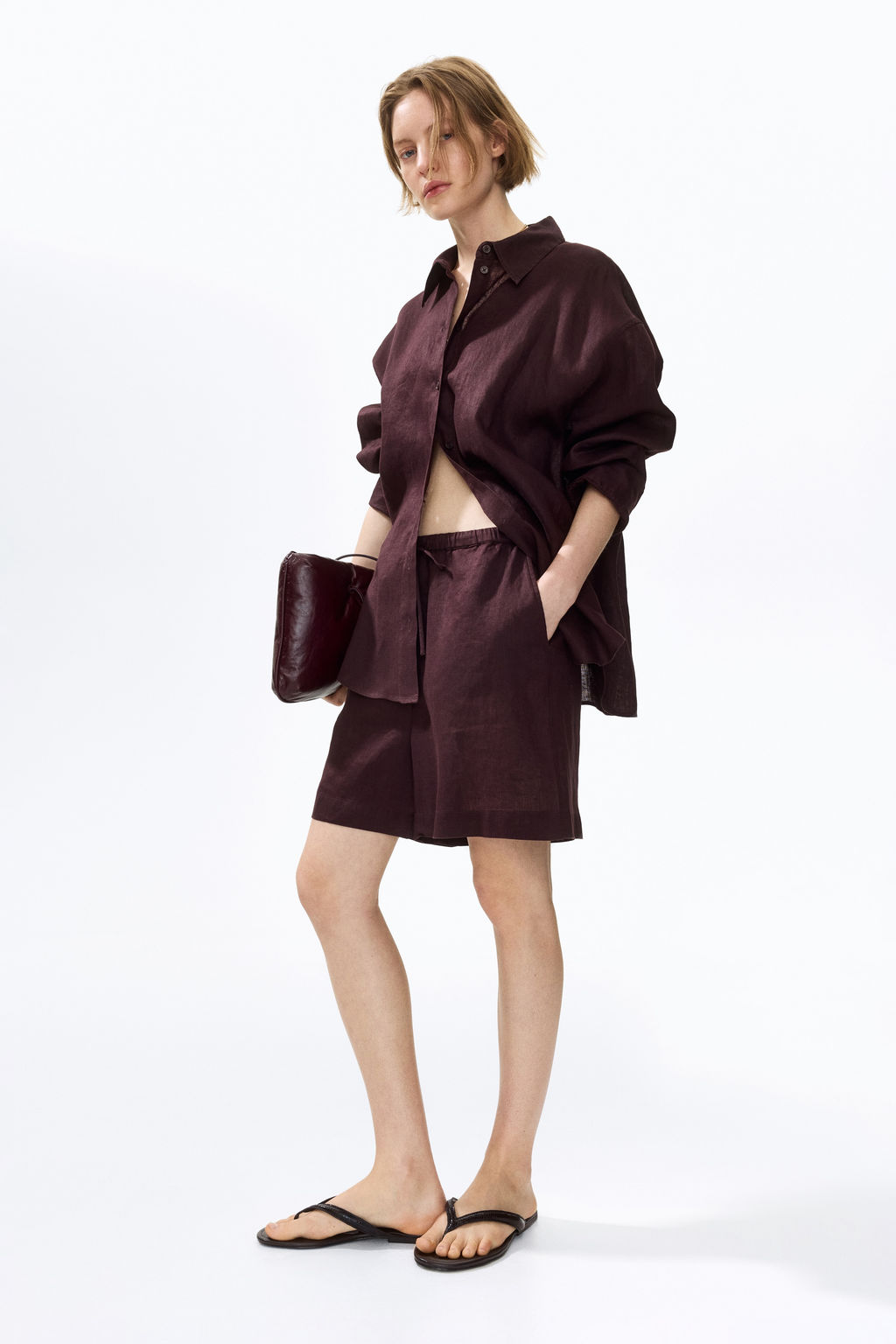 Camisa oversize de lino - H&m фото 5