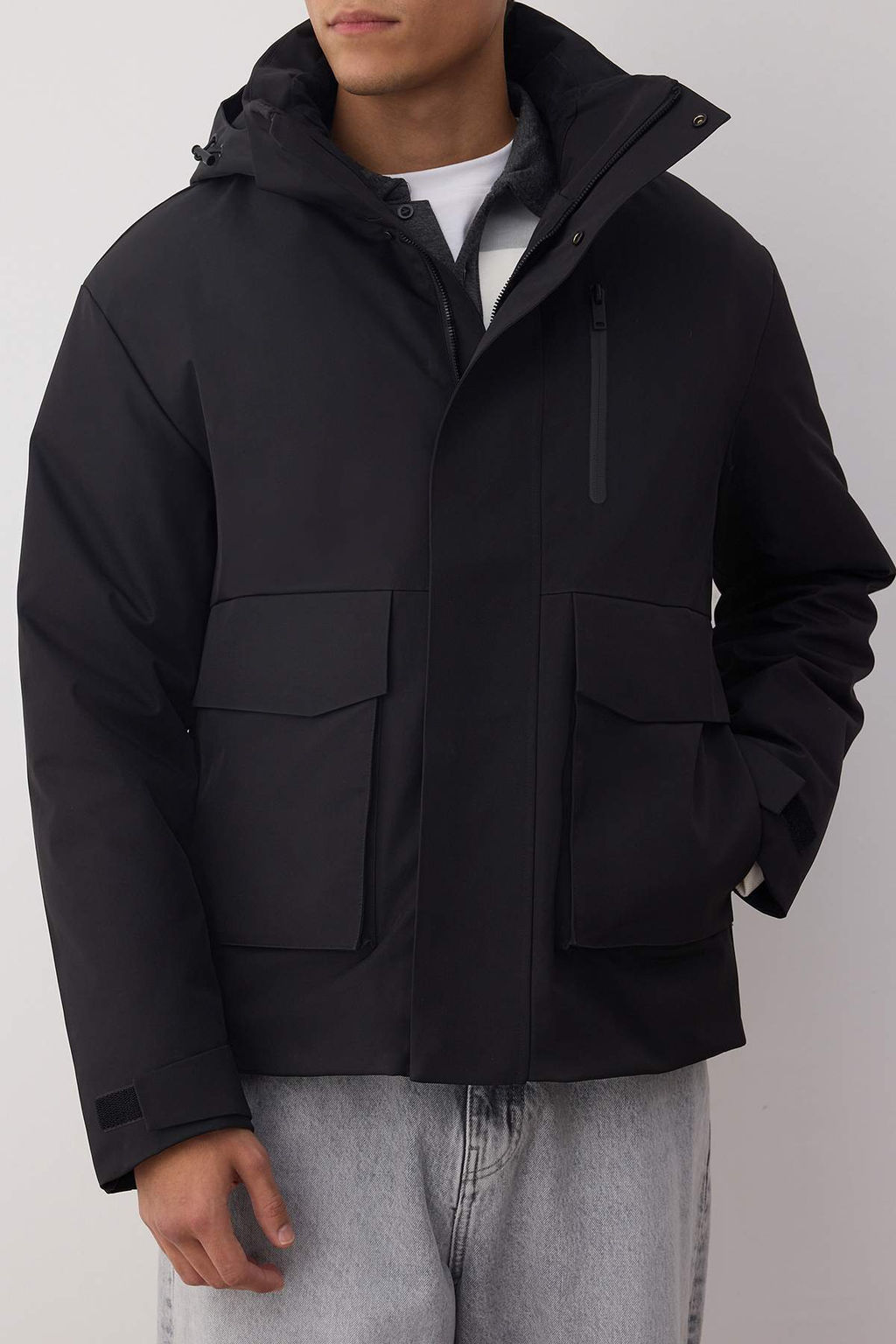 Gri Fitted K?sl?k Kal?n Parka Erkek Mont TMNAW26MO00007 - Trendyolmilla фото 10