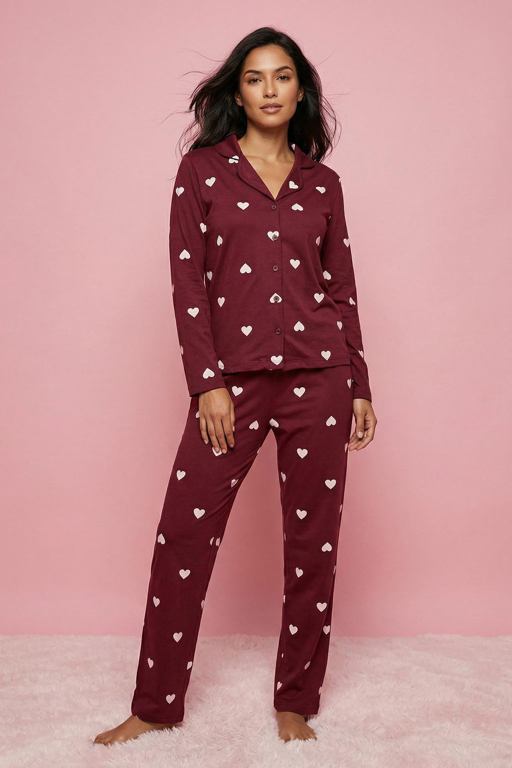 Trendyolmilla Lacivert %100 Pamuklu Kalpli Orme Pijama Tak?m? THMAW21PT0548 фото 50